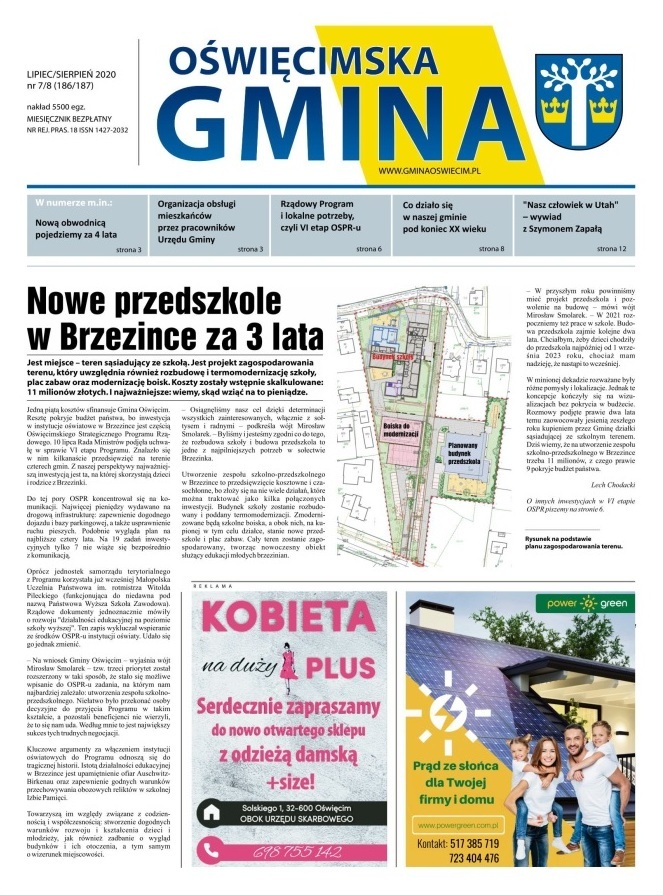 "Oświęcimska Gmina" lipiec-sierpień 2020 (pdf)